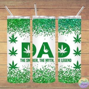 Dad Life 20oz Steel Tumbler With Lid & Straw